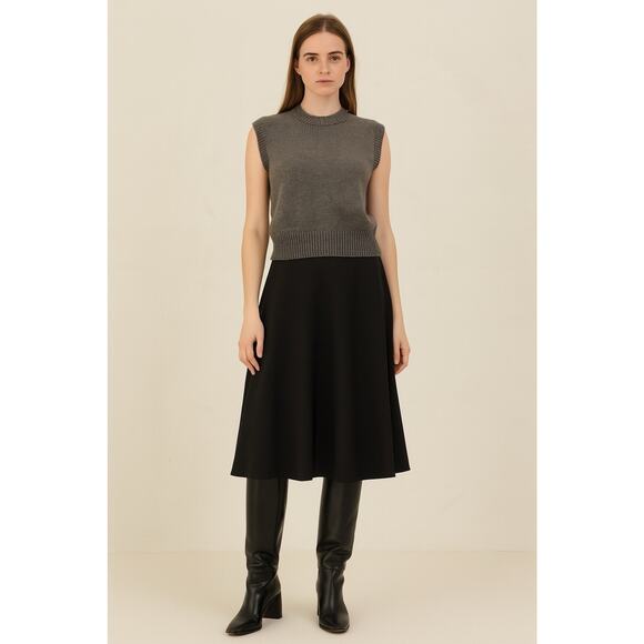 Wilfred Grey Merino Wool Blend Sweater Vest XS Knit Preppy Academia Minimalist - Picture 1 of 12